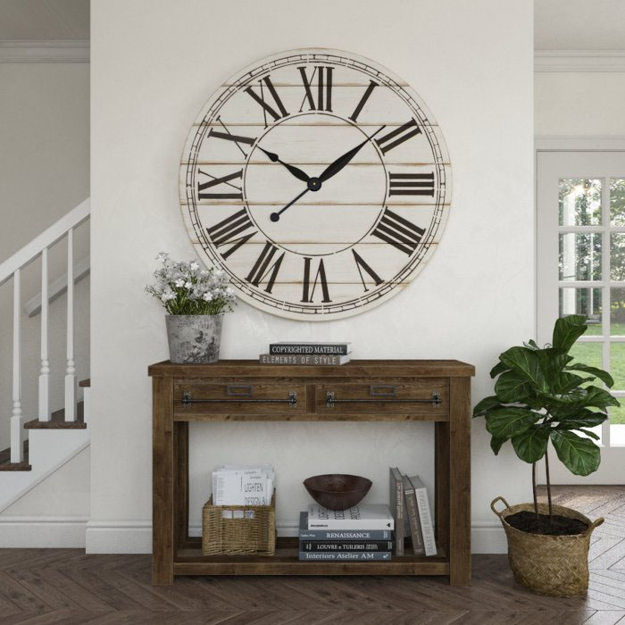Wooden wall arts— wooden clock