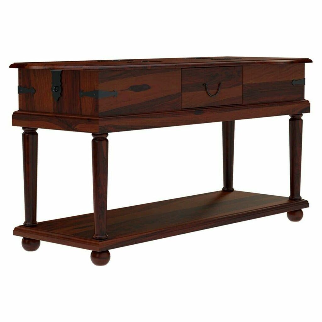 Two-tier entryway console hall table