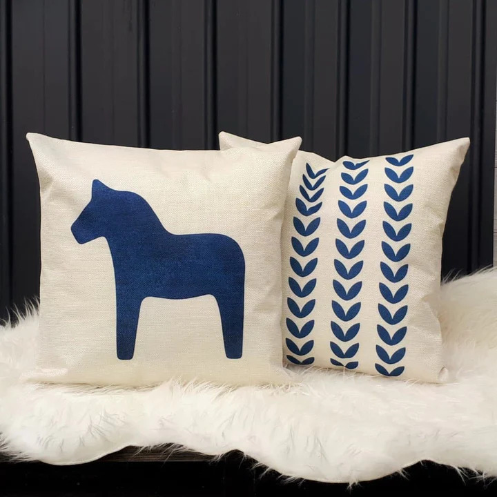 pillows and throw blankets—scandi pattern cushion cover