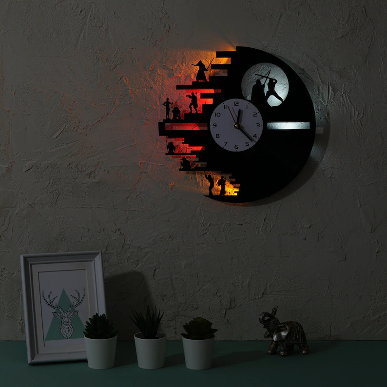 Valentine's day gift ideas—Star Wars Wall Clock with Led Light