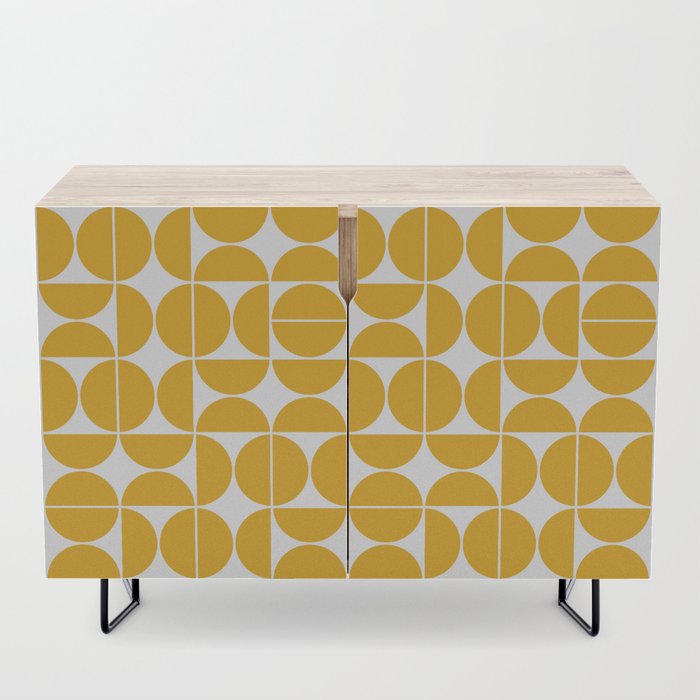 Mid Century Modern Geometric  Yellow Credenza
by The Old Art Studio 