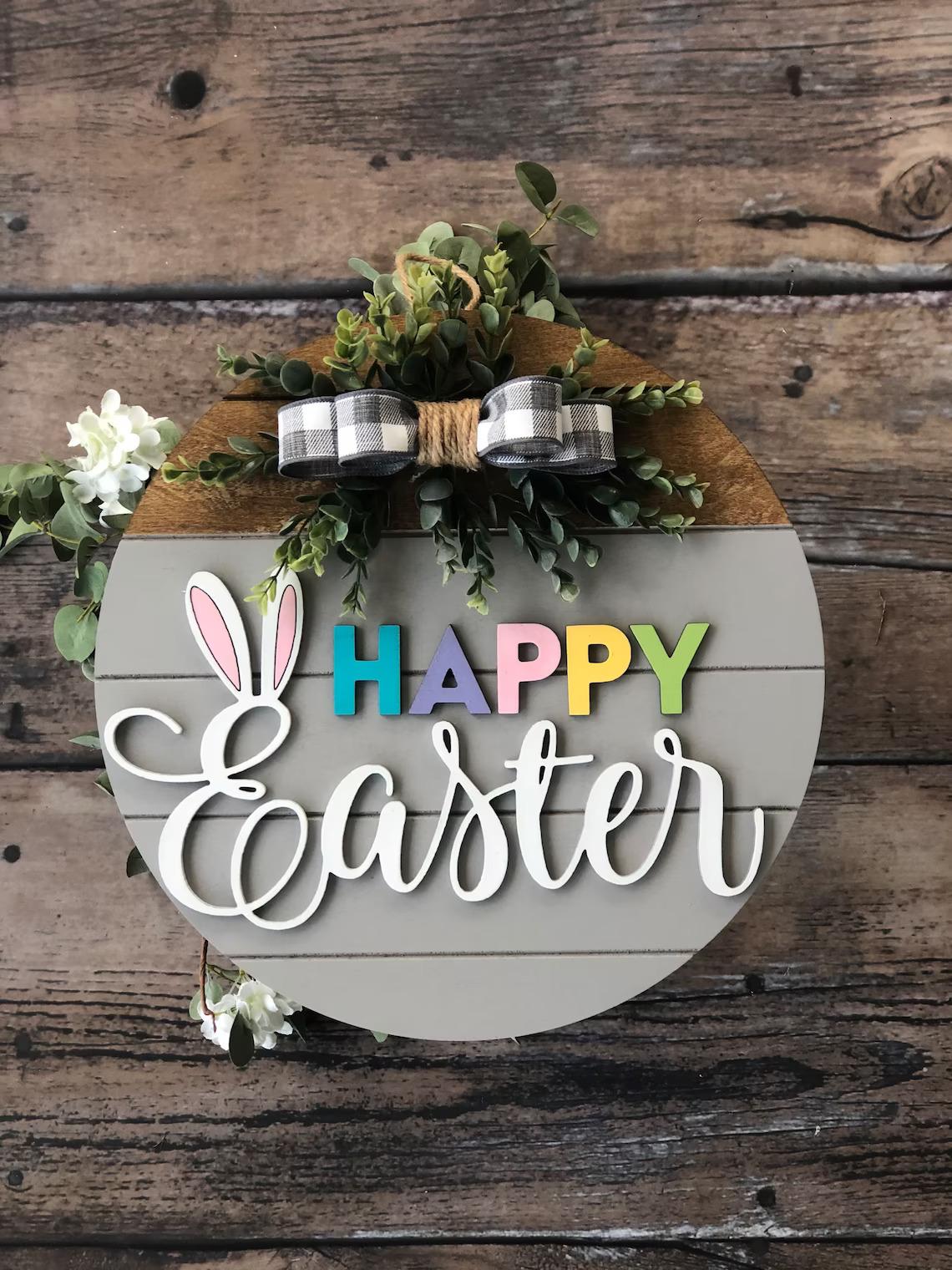 Easter Door Wreath