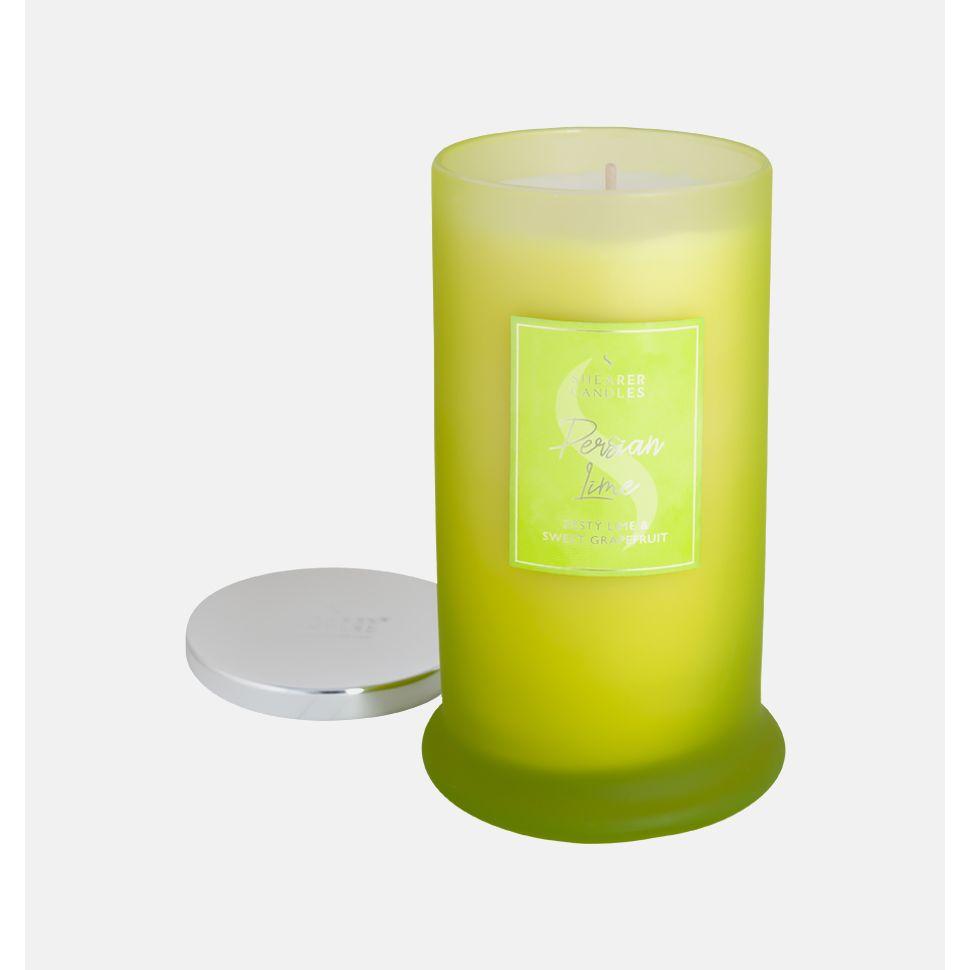 Persian Lime Tall Pillar Jar Candle