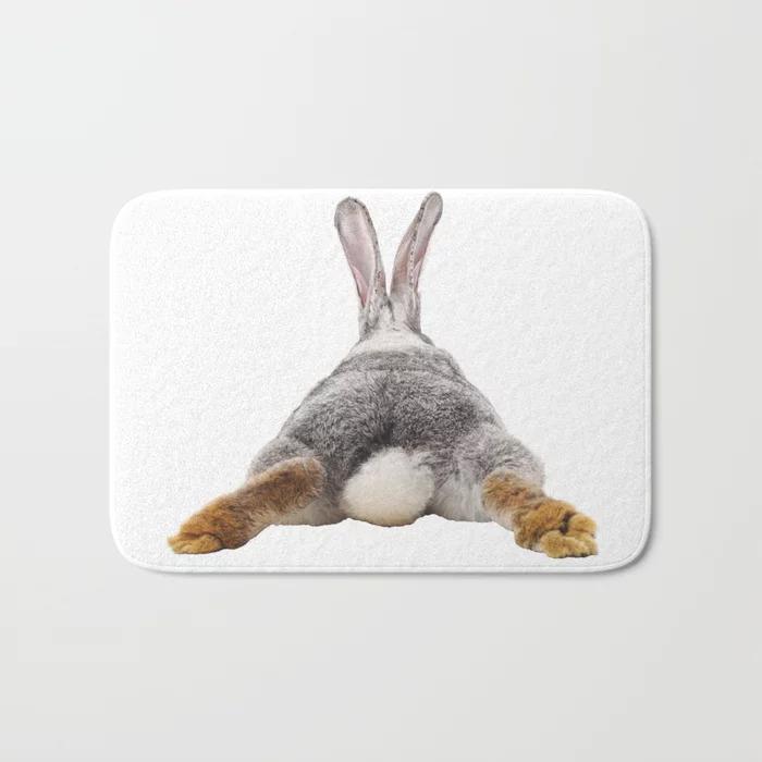 cute-bunny-rabbit-tail-butt-image-easter-animal-bath-mats