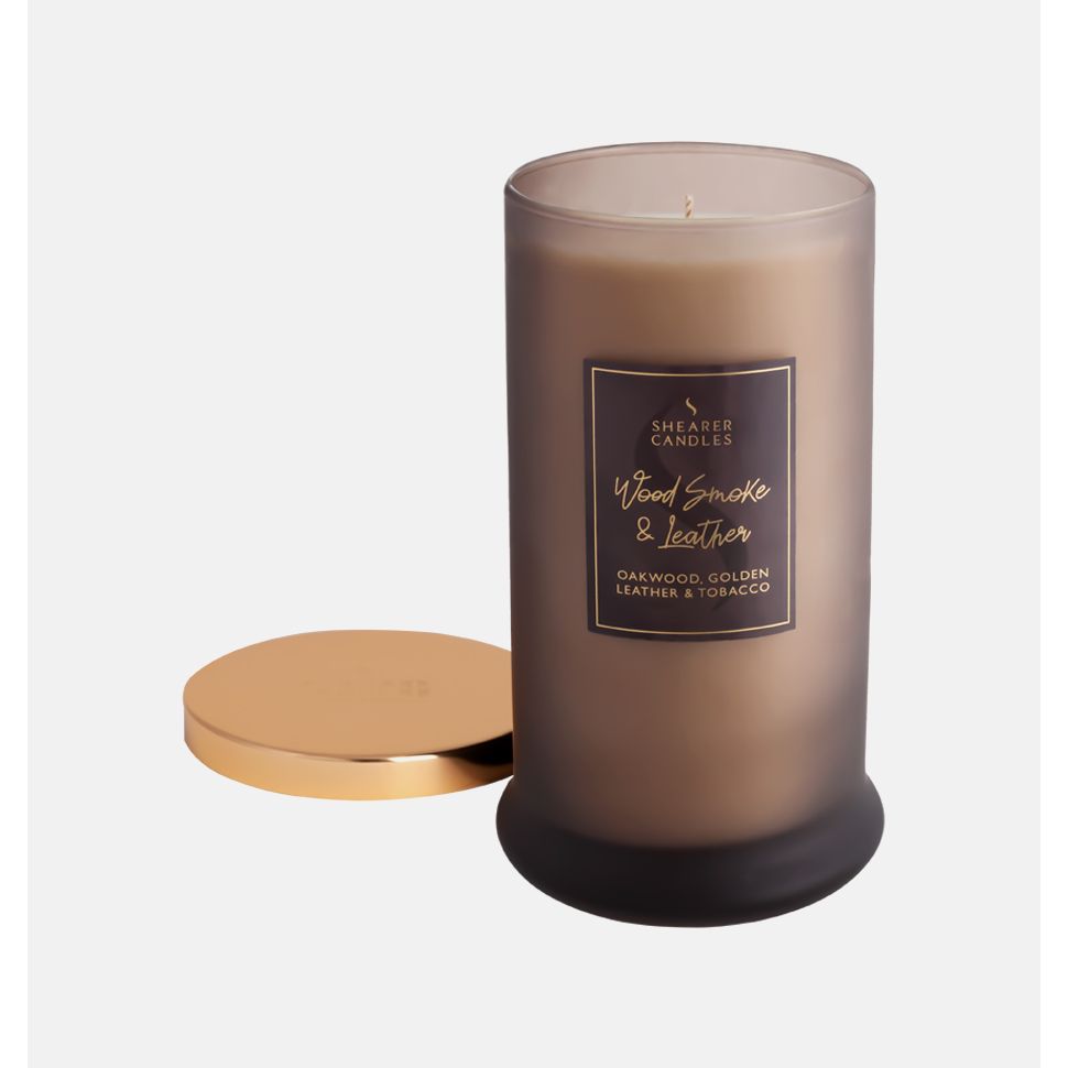 leather scented candles