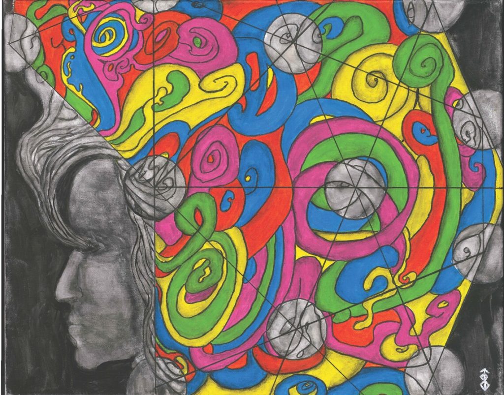 Acid design—Vision, Psychedelic Original Design Wall Art Painting Print