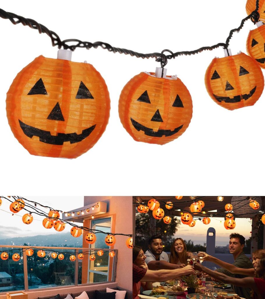 Jack-o-lantern Halloween String Lights