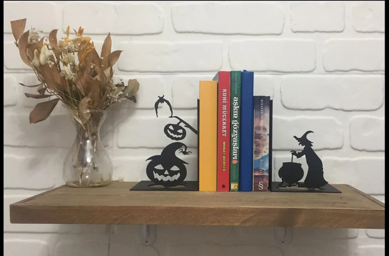 Halloween Witch Bookends