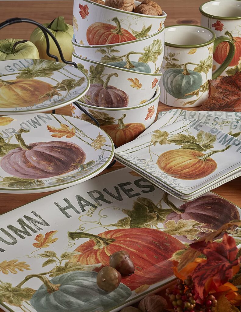 Harvest Autumn 16pcs dinnerware set