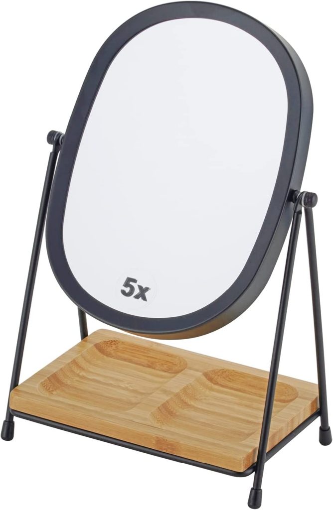 JOYOEIKON Classic Dual Sided Makeup Mirror with Storage