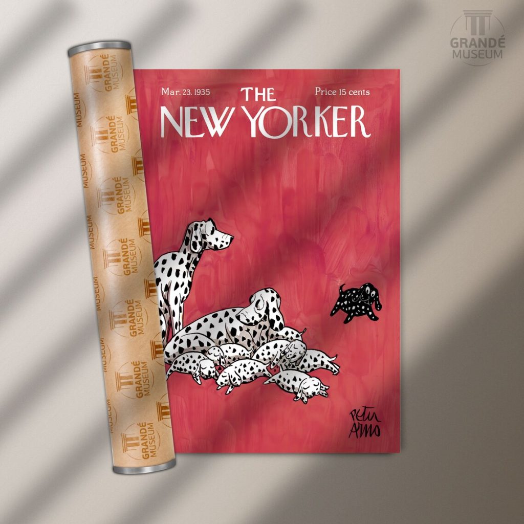 The New Yorker Magazine Cover, Dalmatian dog couple