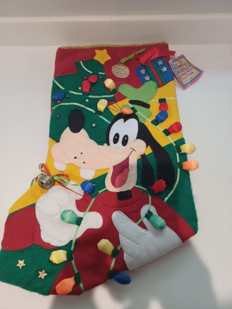 Vintage Disney Christmas Ornaments—1994 Rare Vintage Disney Goofy Stocking