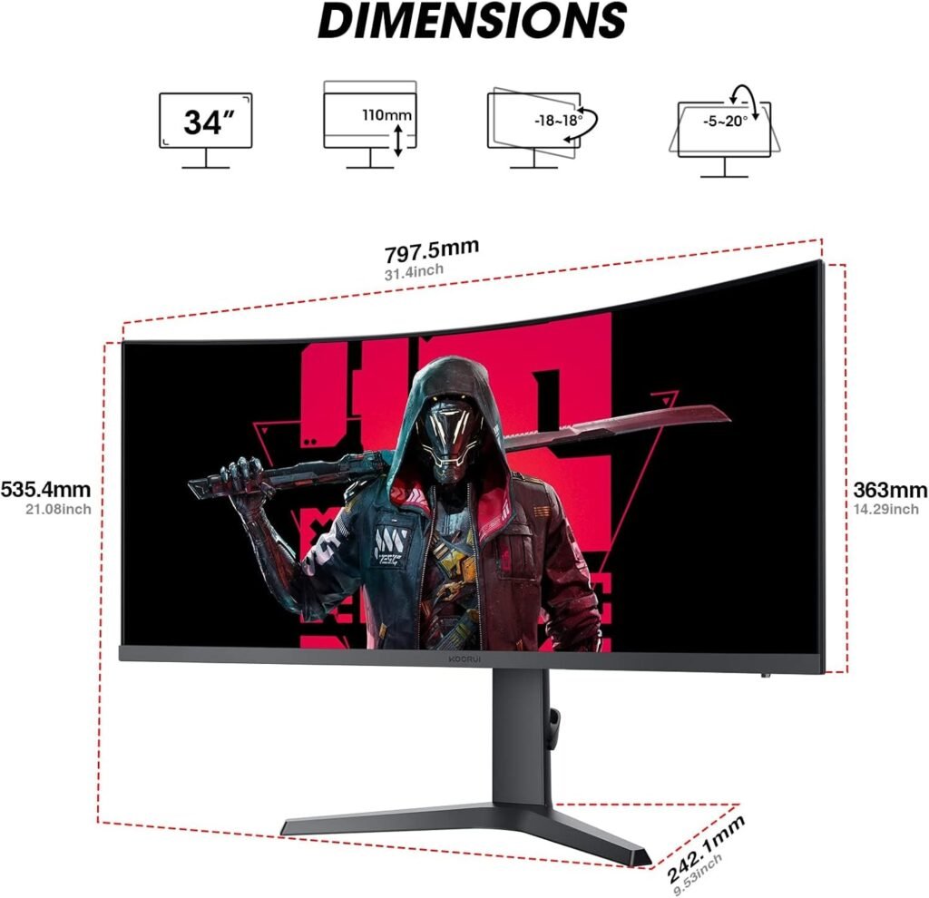 Amazon Black Friday Deals—34-inch Ultrawide Curved WQHD Gaming Monitor