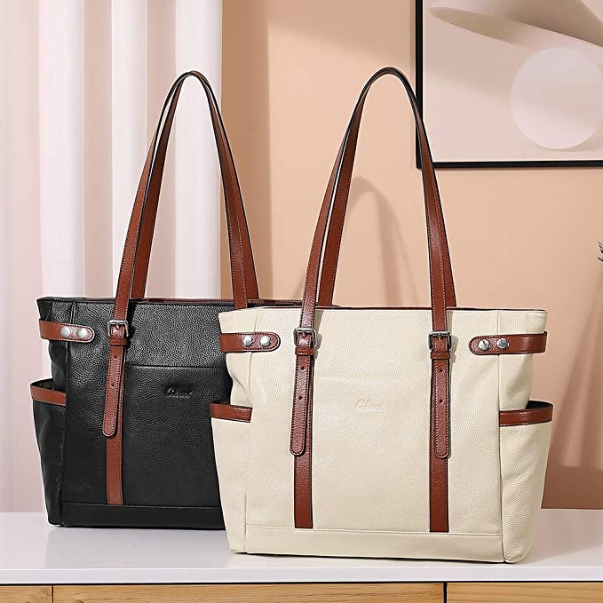 Cluci Genuine Lether Laptop totes
