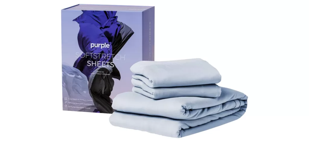 Winter Bed Sheets—Purple Soft Stretch Bed sheet set