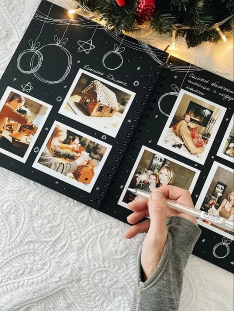 Amazon white elephant gift ideas and alternatives—Black Scrapbook Album 