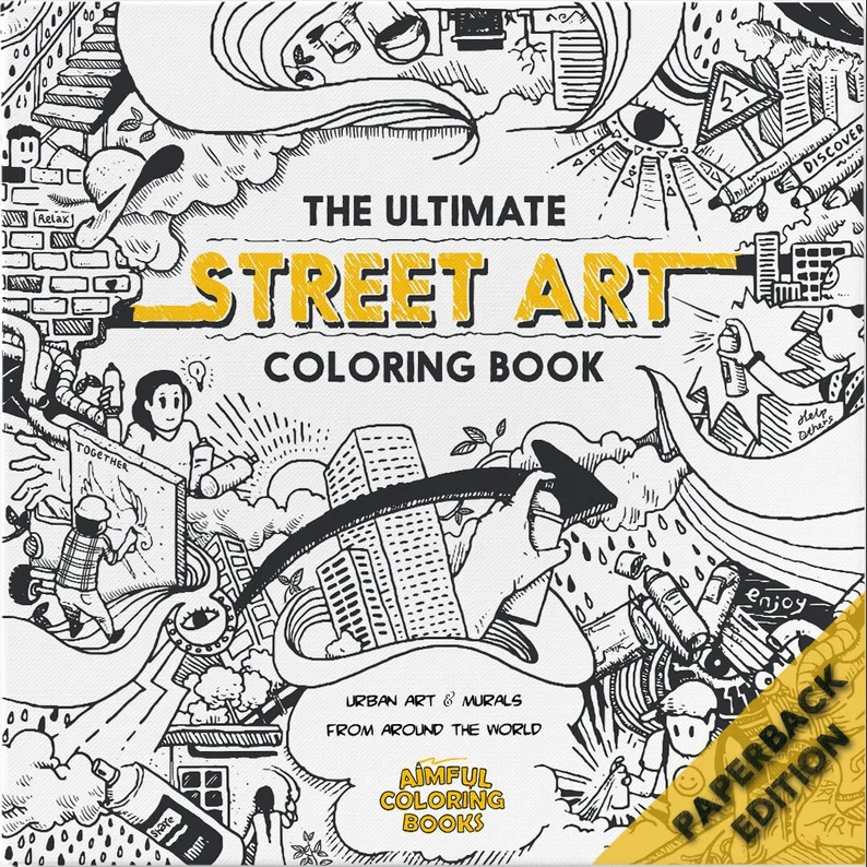 Amazon white elephant gift ideas and alternatives —The Ultimate Street Art Coloring Book