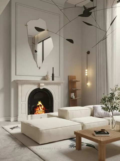 Fireplace sconces: minimalism look