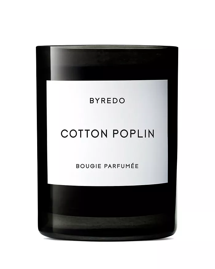 Romantic Candle Scents—BYREDO Cotton Poplin Fragranced Candle