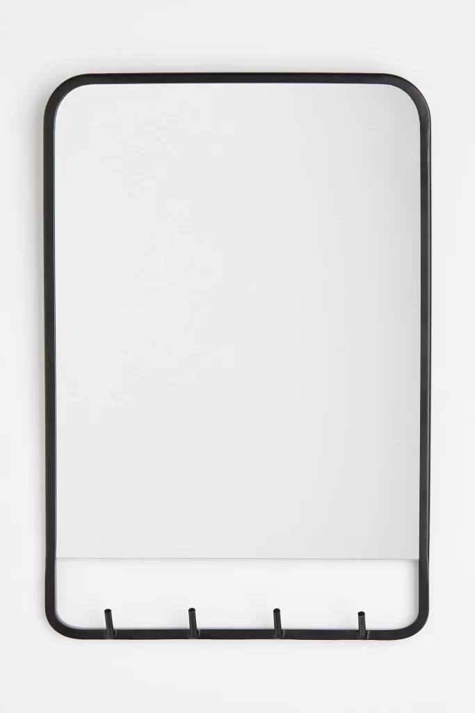 H&M Home—Mirror with hooks