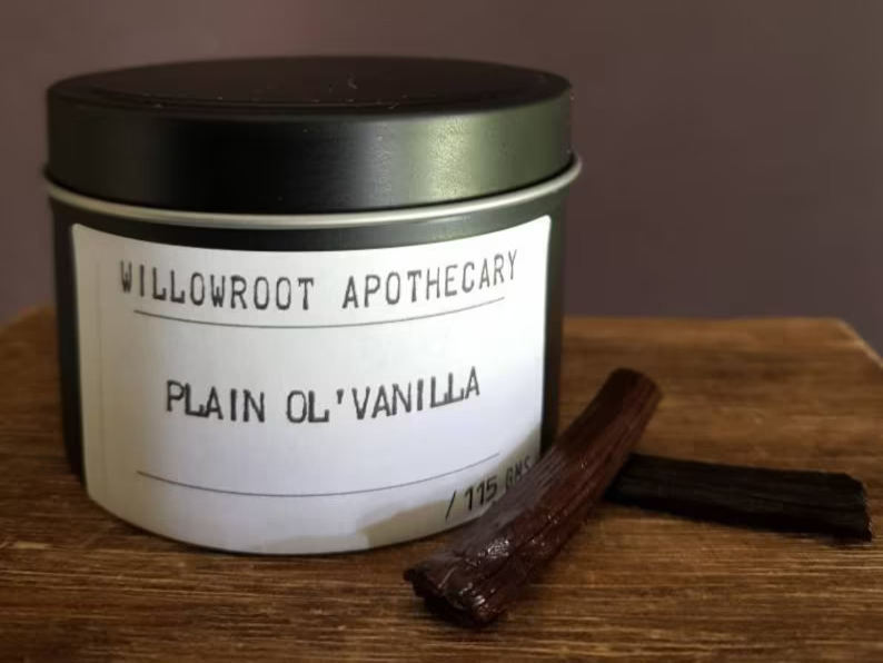 Plain ol' vanilla-scented Wood Wick Candle 