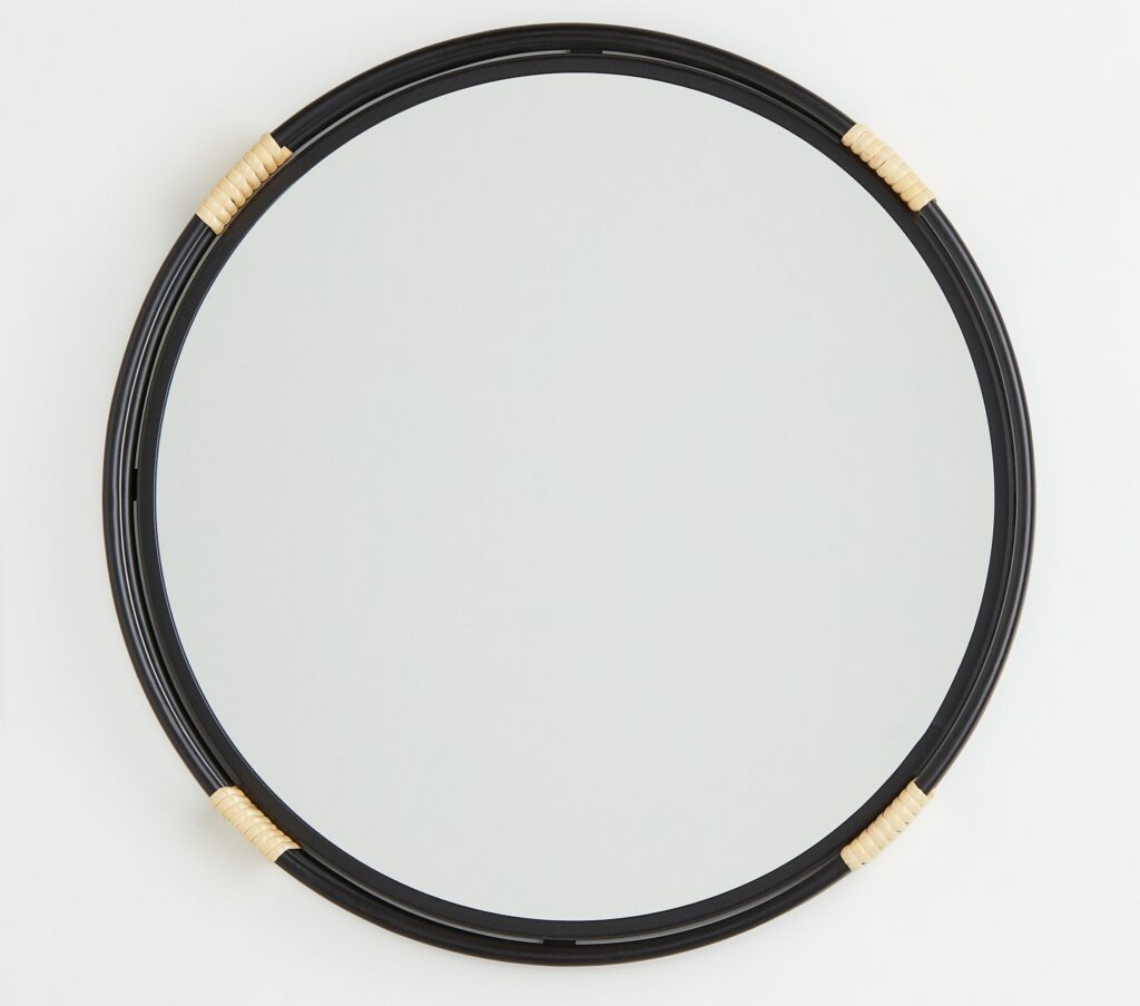 H&M home—Rattan and Metal Frame Mirror