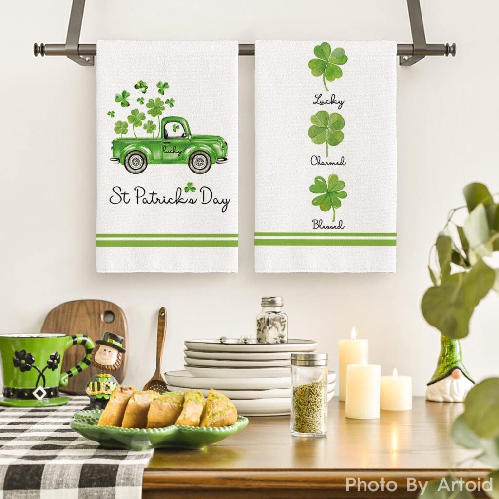 Artoid Mode Lucky Charmed Blessed Kitchen Dish Towels