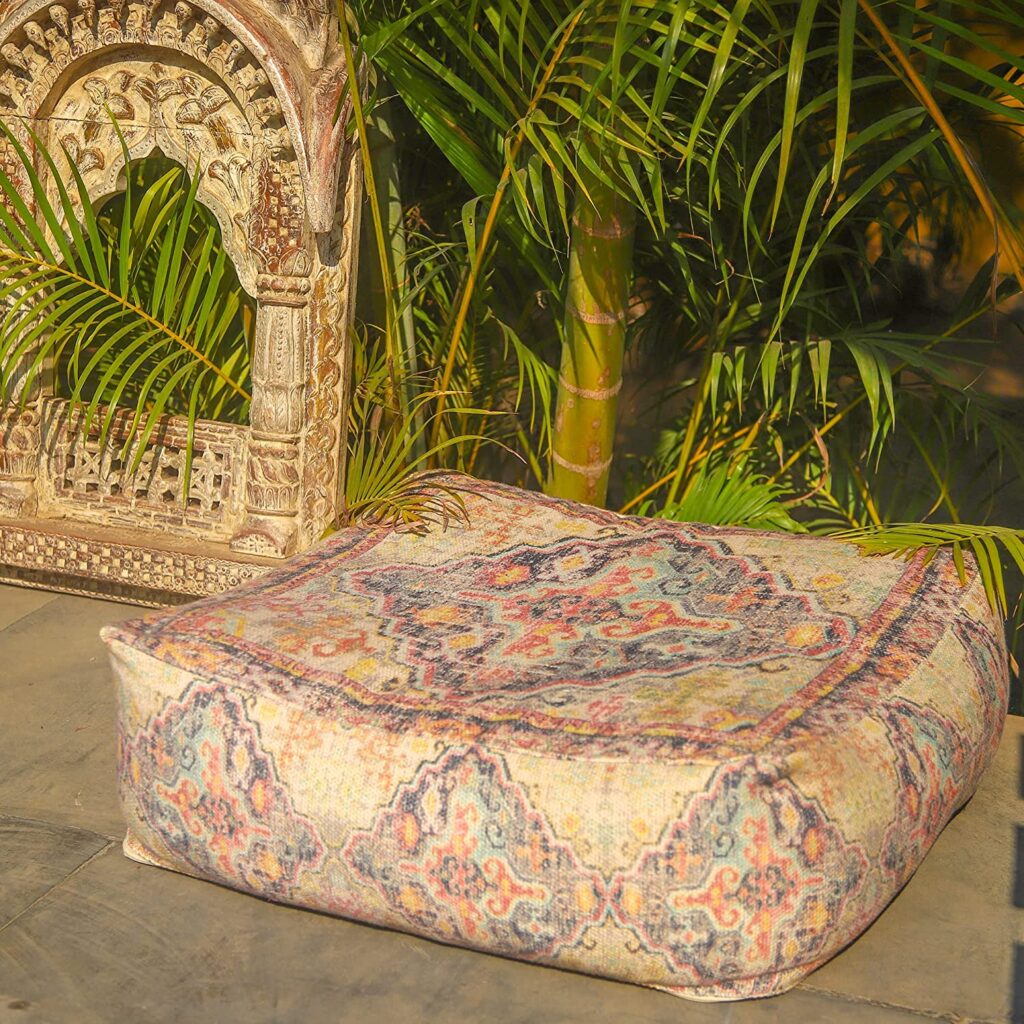 Bohemian Outdoor Floor Cushion Cover