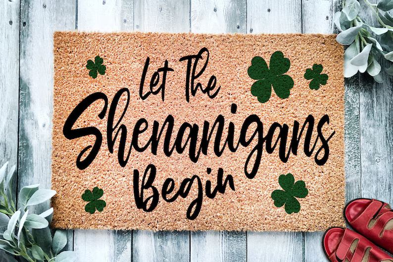 St.Patrick's Day Gifts—Shamrock Doormat