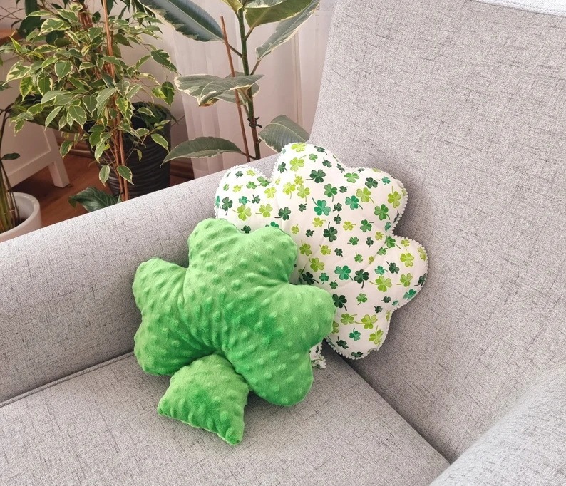 St. Patrick's Day Shamrock Pillow 