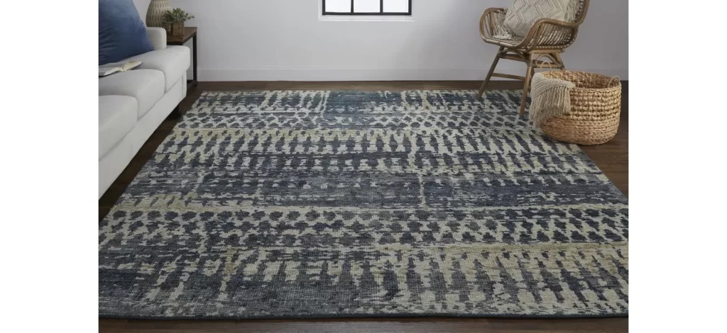 Palomar Luxe Hand Knot Abstract Area Rug