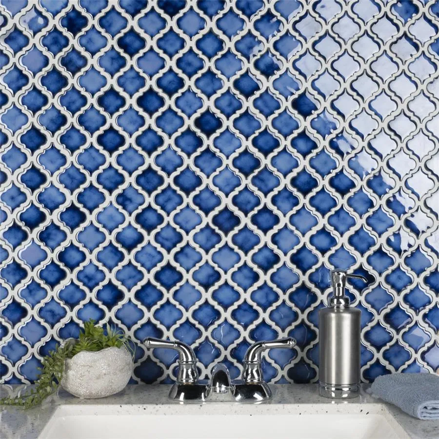 Sapphire Porcelain Mosaic Bathroom Tiles