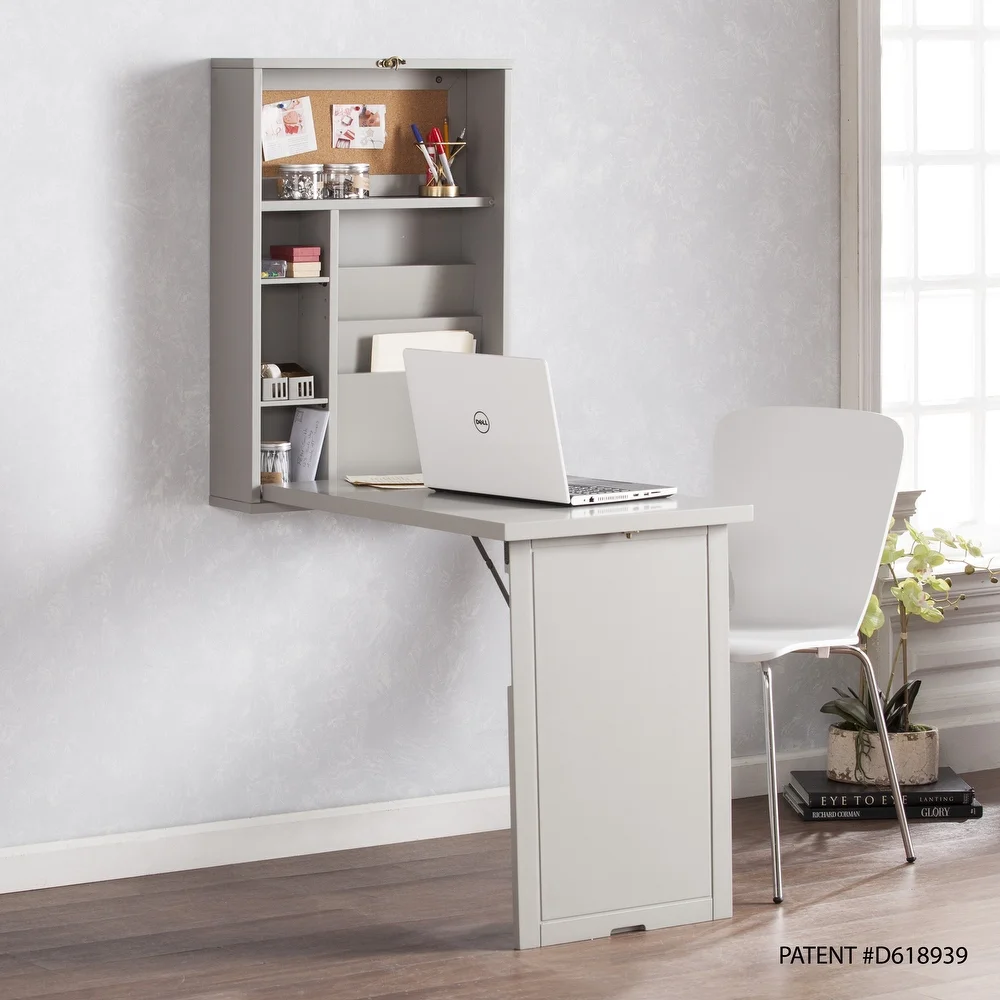 Dorm Room Ideas—Fold-out convertible wall-mounted Desk