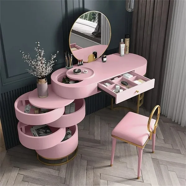 Pink Girls Makeup Vanity Set