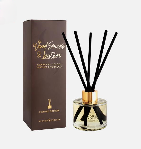 Wood Smoke and Leather-scented Diffuser