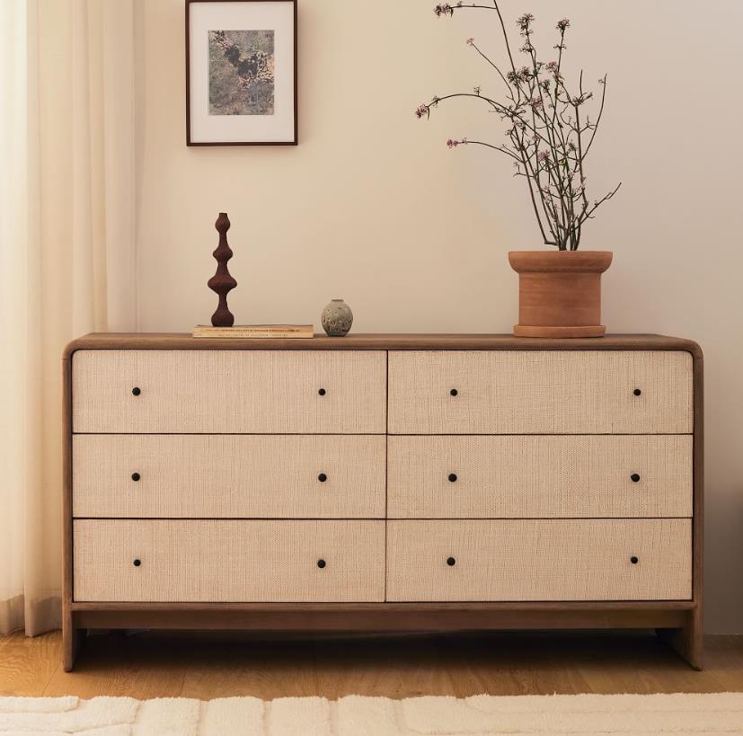Modern Waterfall Entryway Chest