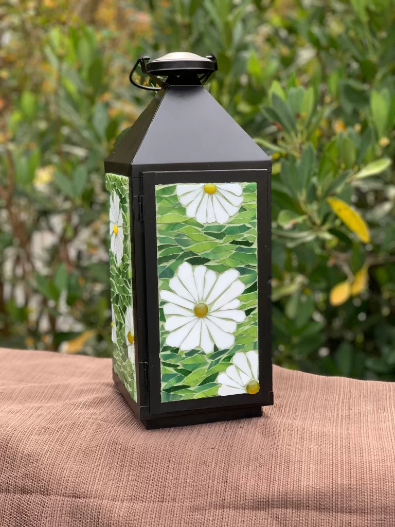 Mosaic Art Ideas—Mosaic Garden Lantern