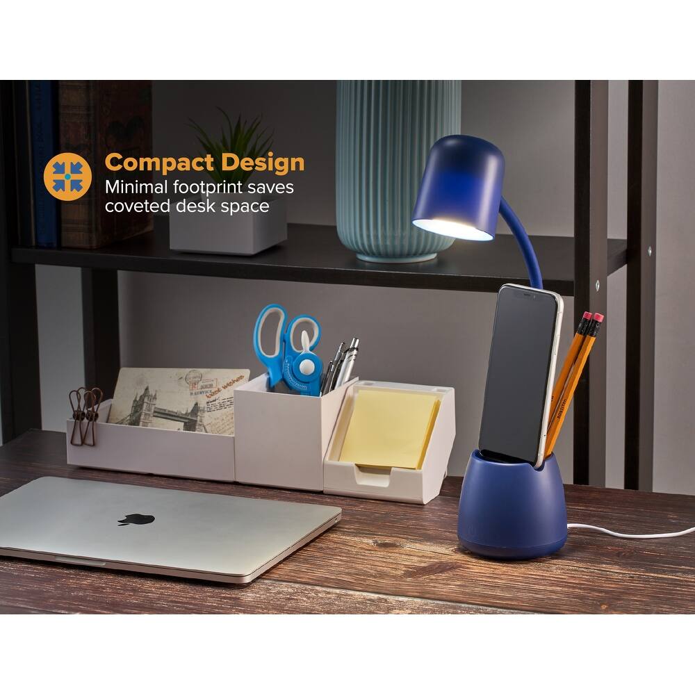 Blue Dimmable Lamp with Storage Cup