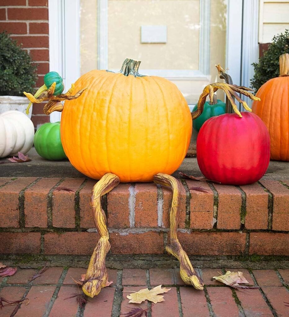 Pumpkin with Bendable Arms and Legs