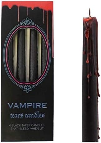 Vampire Tears Black Candles (set of 4)