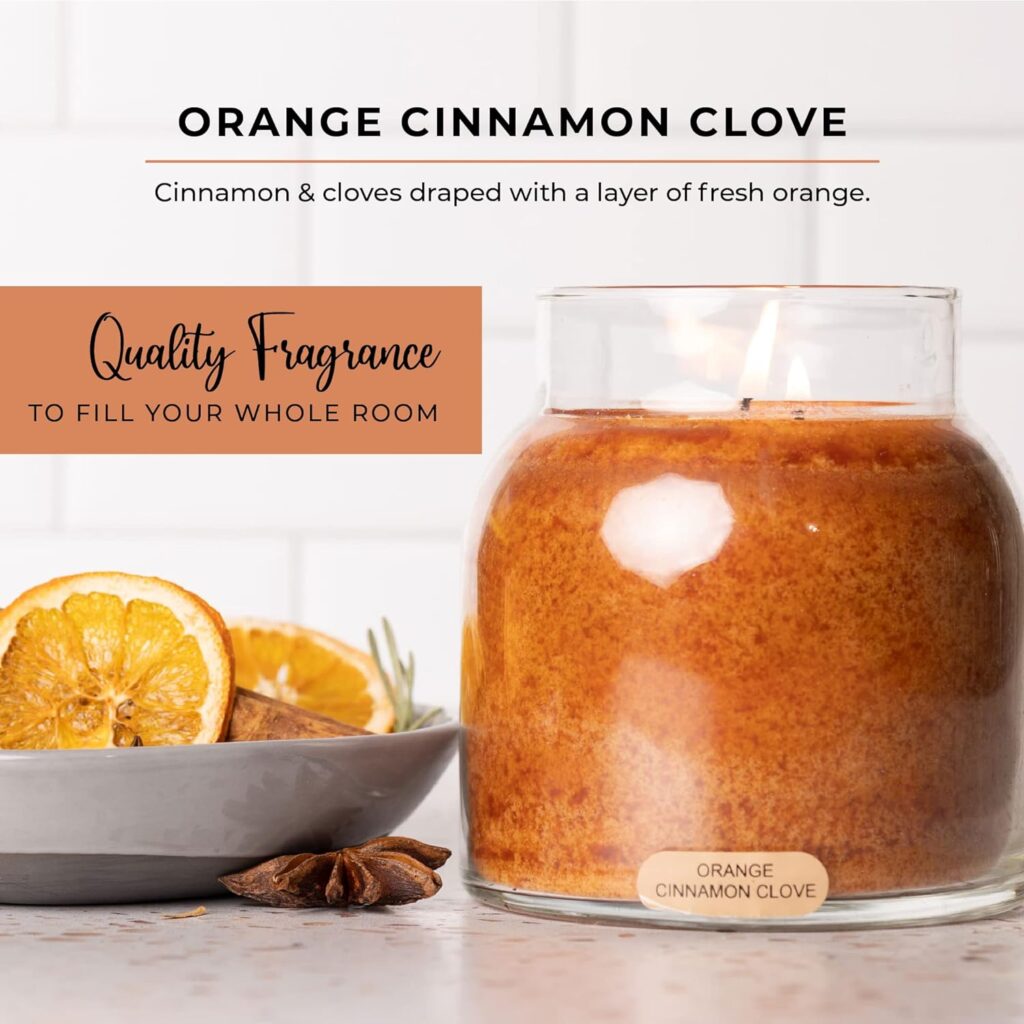 Cinnamon Clove Scented Candle Jar