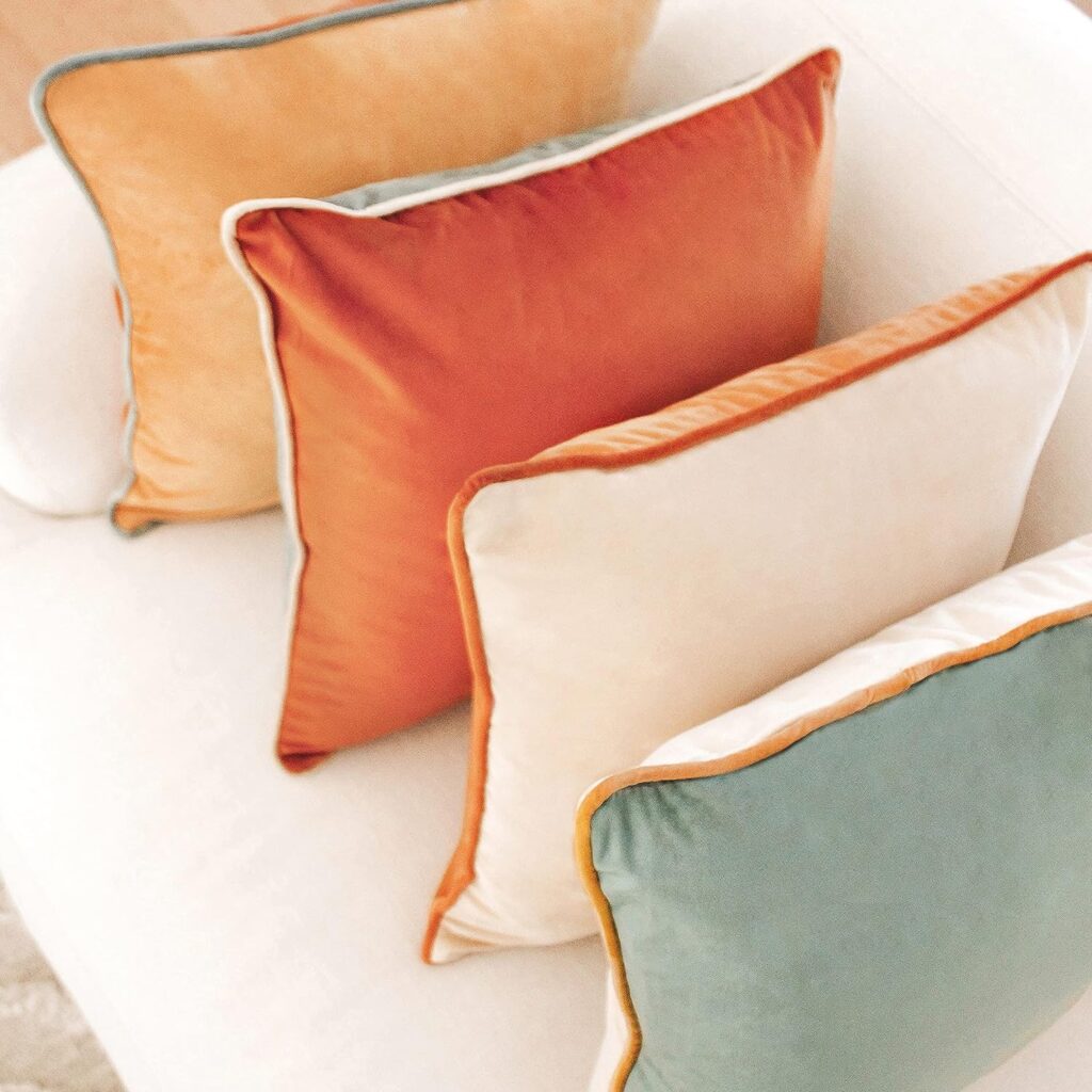 Velvet Double-sided Throw Pillow Covers (set of 4)