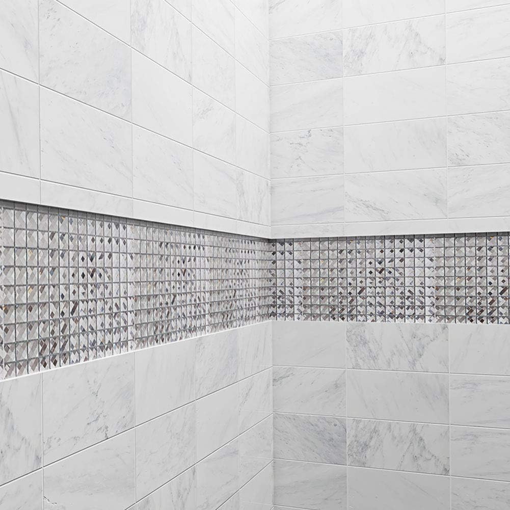 Bathroom Backsplash Ideas—Diflart Mirror Glass Bathroom Backsplash