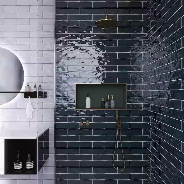 Bathroom Backsplash Ideas—Subway Bathroom Backsplash