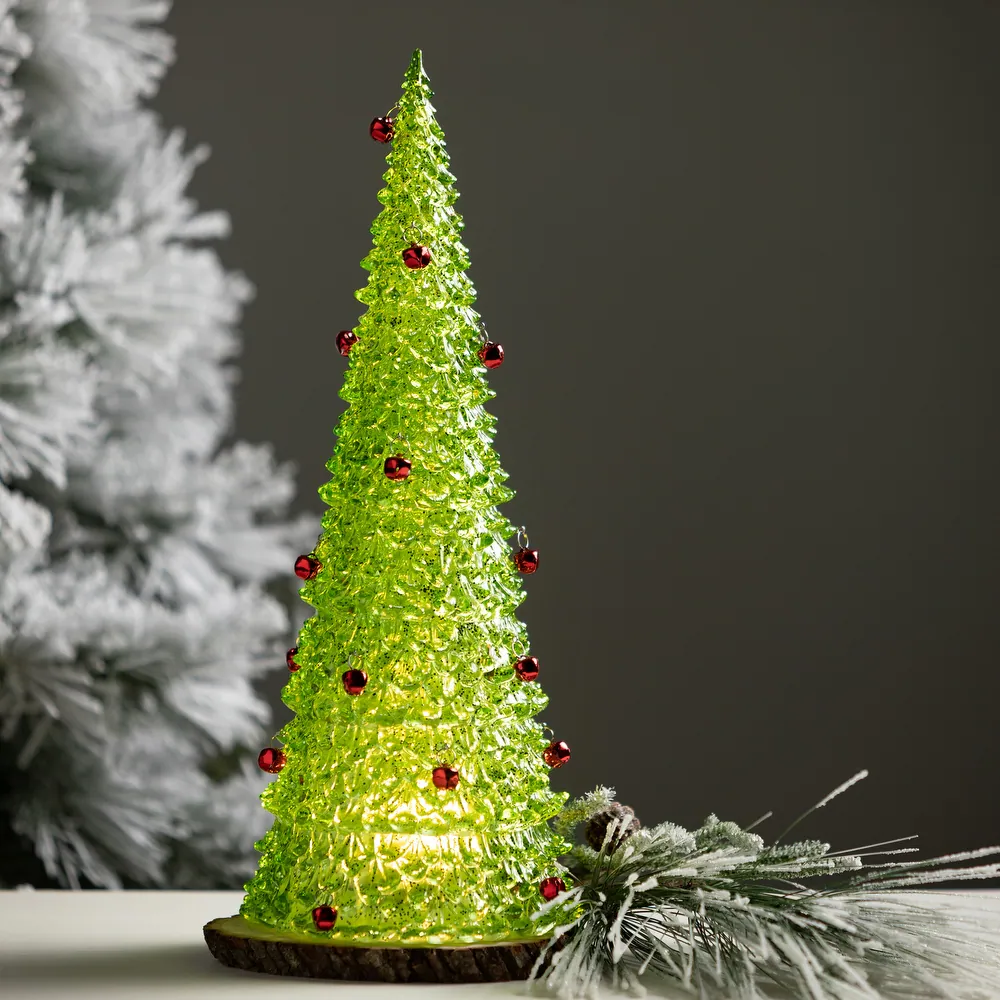 Sullivans Pre-lit Christmas Cone Tree Figurine