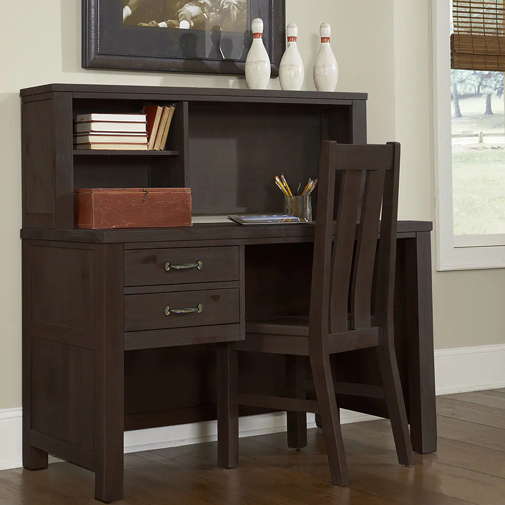 Hillsdale Highlands Espresso Hutch Desk