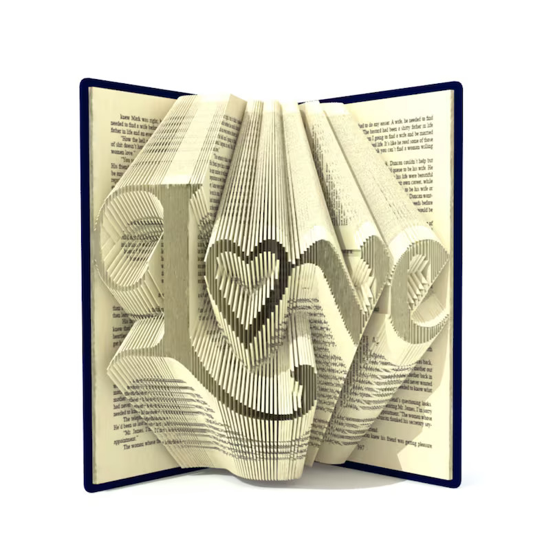 Love Book Folding Pattern Tutorial