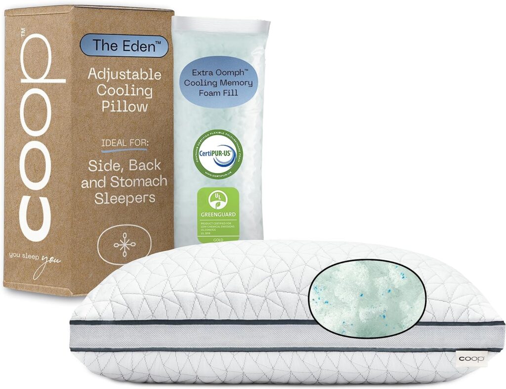 best pillow insert—Coop Home Goods Memory Foam Cooling Gel Pillow