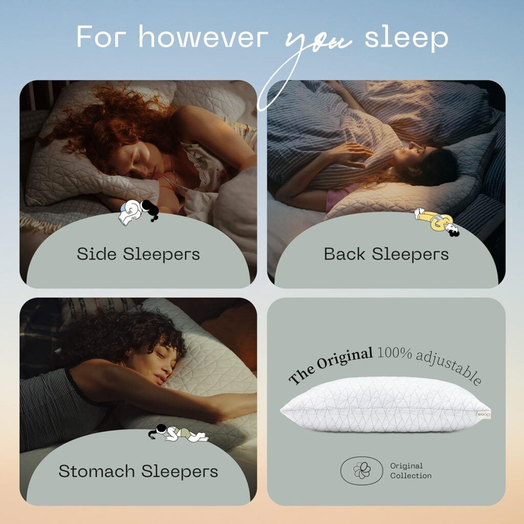 Best Pillow Insert—Coop Home Goods Original Adjustable Cross Cut Memory Foam Pillow