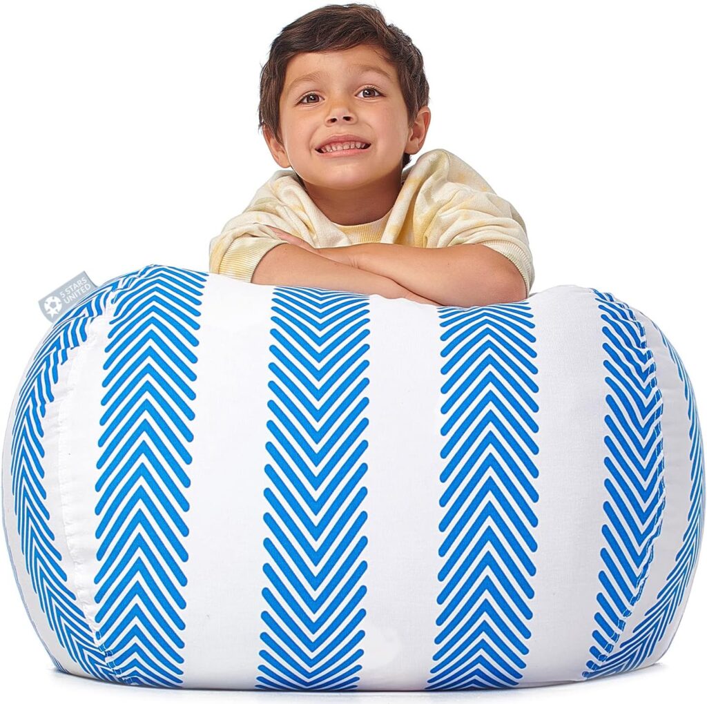 side tables and poufs —Kids' Storage Bean Bag Cover 